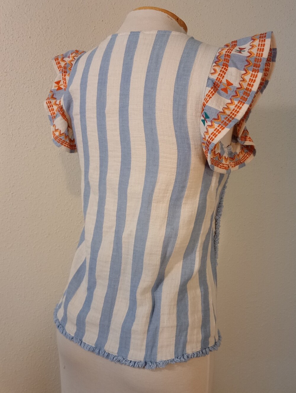 Summery Embroidered Ruffle Sleeve Top from THML - Picture 2 of 10